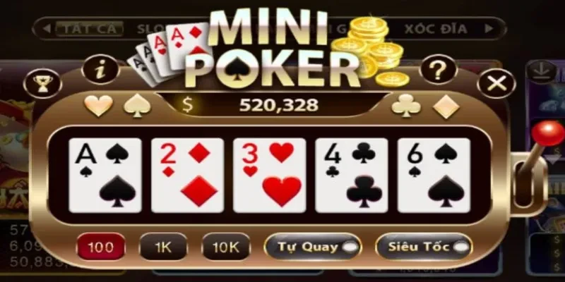 Hướng dẫn chơi nổ hũ Mini Poker