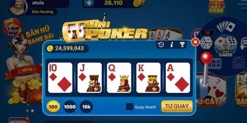 Lợi ích khi chơi nổ hũ Mini Poker